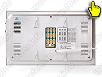 Задняя панель видеодомофона - HDcom W-706AHD-IP